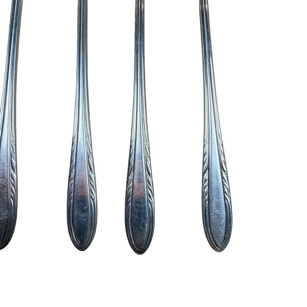 Viceroy Plate USA Silverplate Iced Tea Spoons Set of 6 Long Handle Vintage MCM - Picture 3 of 6